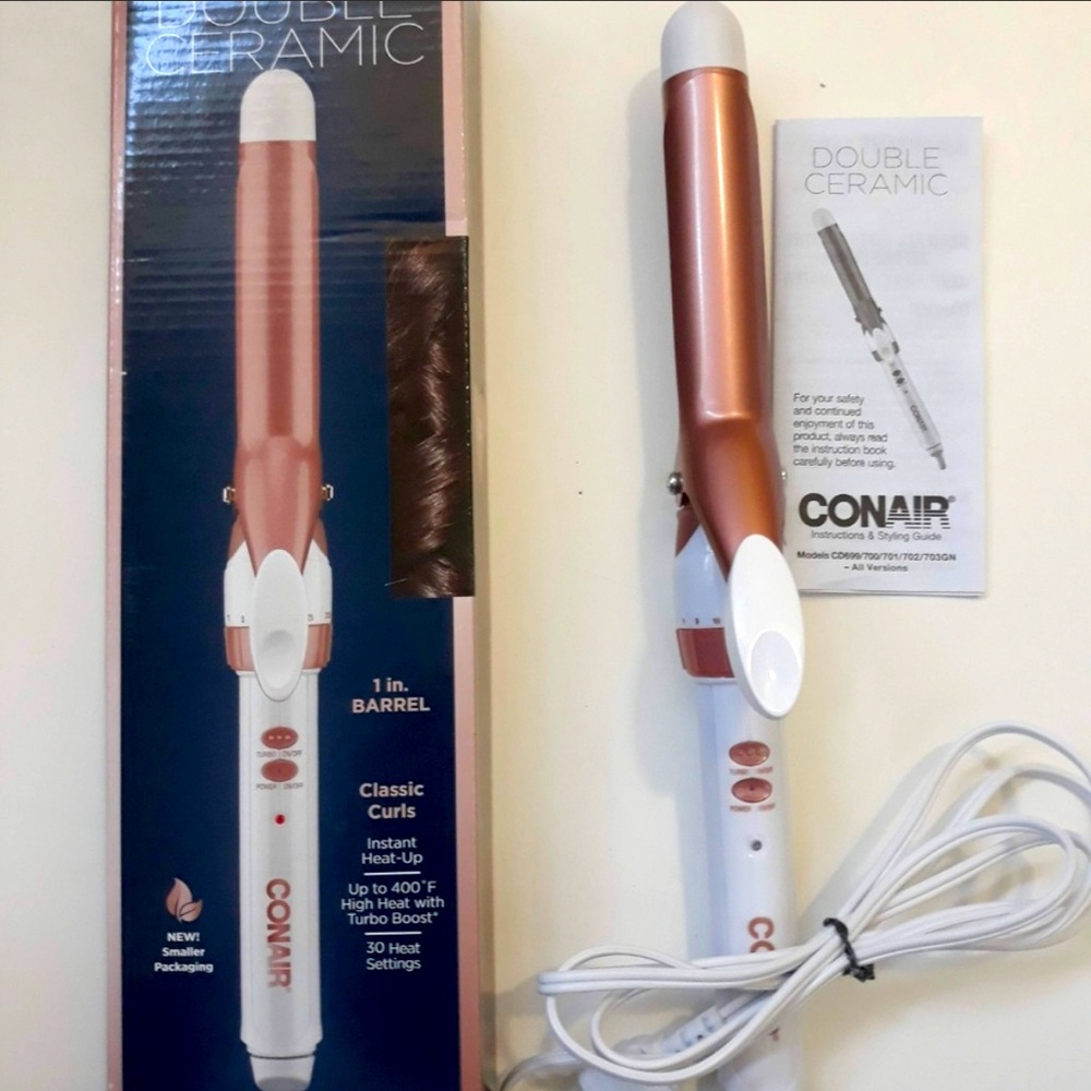 Conair Double Ceramic Curling Iron 1 in.